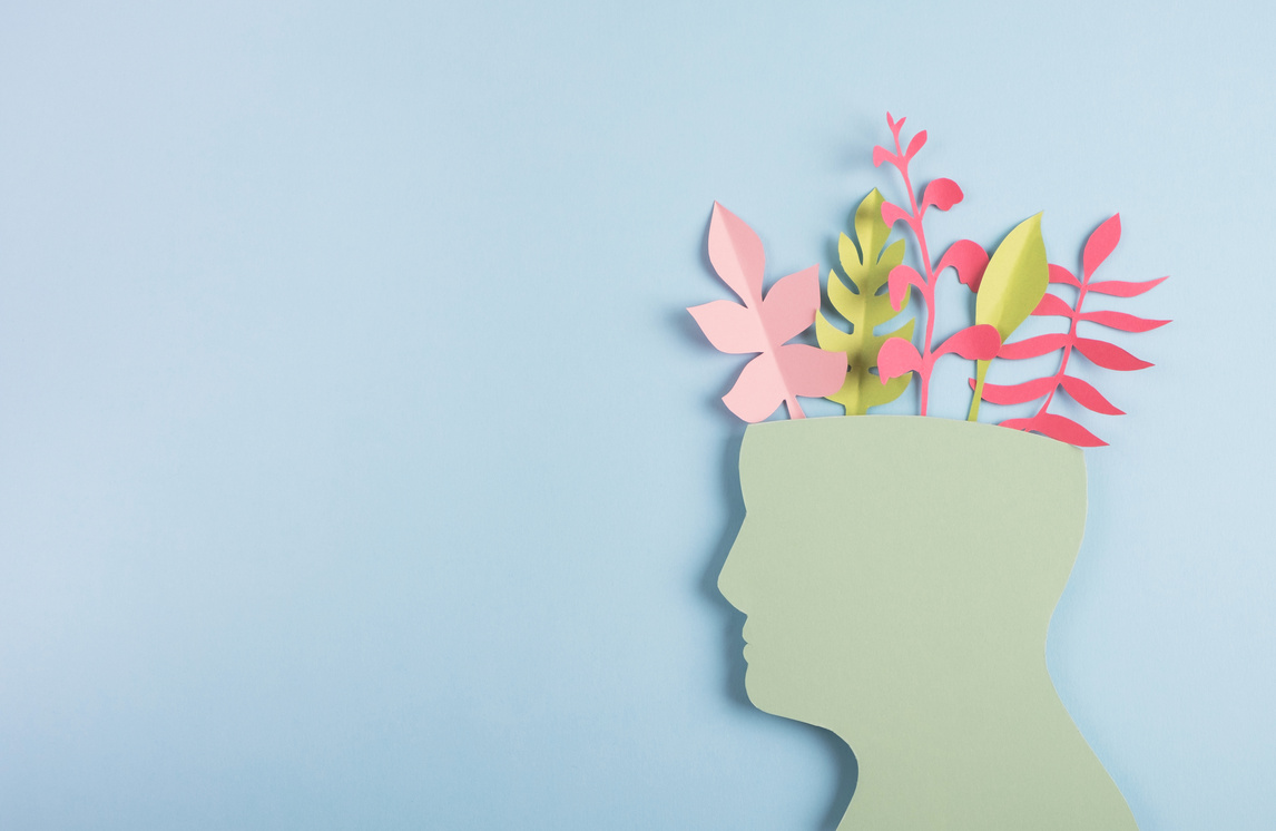 Mental Health, environment and ecology concept